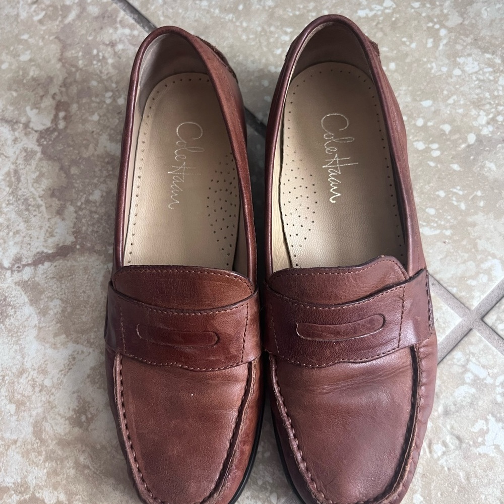 Coke Haan brown loafers